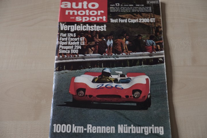 Deckblatt Auto Motor und Sport (13/1969)